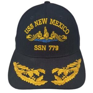 The Corps Baseball Cap Blue Yellow OS USS New Mexico SSN 779 Scrambled Eggs Hat